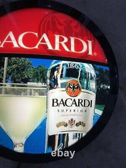 16 Bacardi Superior Rum Pub Sign Light Up 2007 Advertising