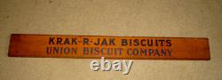 1900's- Union Biscuit Co-krak-r-jak Biscuits Store Display Sign 43 St Louis, Mo