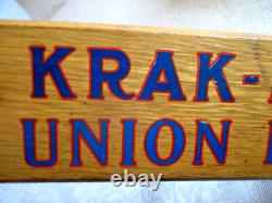 1900's- Union Biscuit Co-krak-r-jak Biscuits Store Display Sign 43 St Louis, Mo