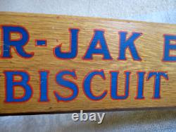 1900's- Union Biscuit Co-krak-r-jak Biscuits Store Display Sign 43 St Louis, Mo