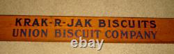 1900's- Union Biscuit Co-krak-r-jak Biscuits Store Display Sign 43 St Louis, Mo