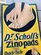 1925 Vintage Dr Scholls Large Foot Drug Store Window Display Sign 42x17