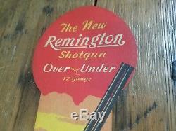 1930 Vintage Remington 12 Gauge Shotgun Rifle Store Window Display Sign Gun Ammo