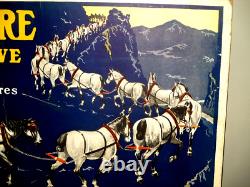 1930's Bickmore Gall Salve- Store Display Sign- Horses Vintage Vet-animal-34