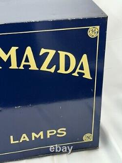 1930s national mazda automotive lamps store display gas oil sign nice 8 drawers
