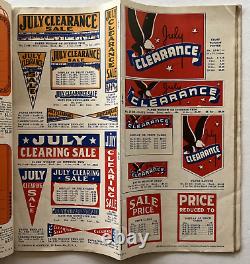 1940 Original Merchandising Displays Catalog Store Signs Seasonal Sale Templates