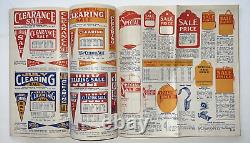 1940 Original Merchandising Displays Catalog Store Signs Seasonal Sale Templates