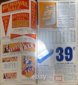 1940 Original Merchandising Displays Catalog Store Signs Seasonal Sale Templates