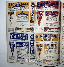 1940 Original Merchandising Displays Catalog Store Signs Seasonal Sale Templates