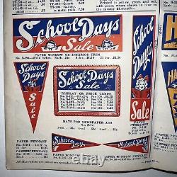 1940 Original Merchandising Displays Catalog Store Signs Seasonal Sale Templates