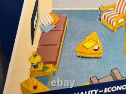 1940s KEM-TONE PAINT Easel-Back Cardboard Store Display Sign