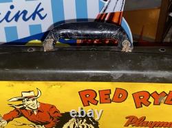 1940s Red Ryder Gloves Store Display Sign Original BB Gun Antique Old Gas Oil