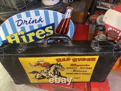 1940s Red Ryder Gloves Store Display Sign Original BB Gun Antique Old Gas Oil