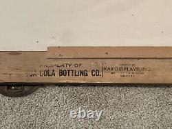 1949 Coca Cola Sign Cardboard 36x20 Store Display Frame Play Refreshed Fishing