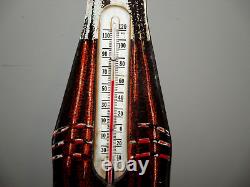 1950- Hires Root Beer Bottle Vertical Sign Thermometer-org- Store Display 28.5