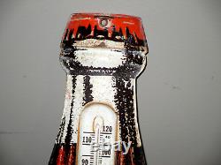 1950- Hires Root Beer Bottle Vertical Sign Thermometer-org- Store Display 28.5