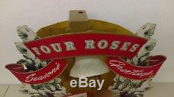 1950's Four Roses Whiskey Lighted Motion Store Display Very Neat Works