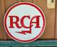 1950's RCA Radio/TV Plastic SIGN vintage 24 Round Store Display Electronics