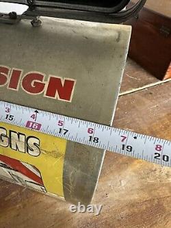 1950s Mailbox RARE Hardware Store Display Sign Advertisement Home Cut Away