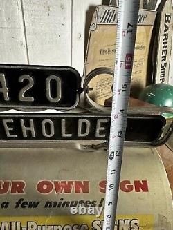 1950s Mailbox RARE Hardware Store Display Sign Advertisement Home Cut Away