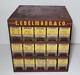 1950s Vintage E. Edelmann Advertising Parts Cabinet Store Display FULL CONTENTS