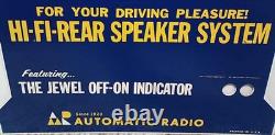 1960's Car Audio Reverb-A-Matic Hi Fi Speaker System Store Display Sign