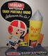 1960's EVEREADY Portable Radio BATTERIES Counter STORE DISPLAY Sign MOON ROCKET