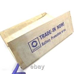 1960's GM DELCO BATTERY SIGN BANNER DISPLAY KIT UNHUNG NOS OPEN BOX VINTAGE KIT