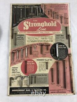 1960's Stronghold & Screw-tite Nails for Special Applications Store Display Sign