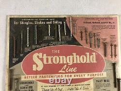 1960's Stronghold & Screw-tite Nails for Special Applications Store Display Sign