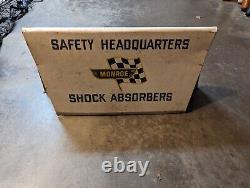 1960s Monroe shocks advertising Double Sided Gas Station sign Display Absorber