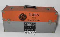 1960s Vintage General Electric Tubes & Transistors Color TV Service Cabinet FULL