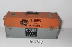 1960s Vintage General Electric Tubes & Transistors Color TV Service Cabinet FULL