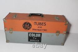 1960s Vintage General Electric Tubes & Transistors Color TV Service Cabinet FULL