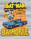 1966 Burry's Aurora Batman Batmobile Model Kit 48 Store Display Sign