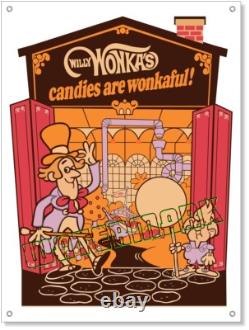 1970's Vintage Willy Wonka Quaker Candy Store Display Banner Sign! Reproduction