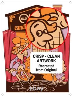 1970's Vintage Willy Wonka Quaker Candy Store Display Banner Sign! Reproduction