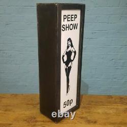 1970s Soho UK Peep Show illuminated sign