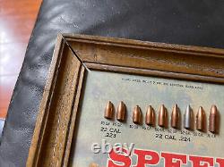 1971 Speer Bullet Display Woodson Railroad Original All 82 Bullets Advertising
