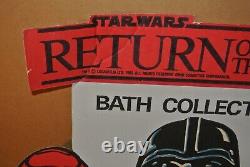 1983 Star Wars Return of the Jedi Store Cardboard Display Sign For Bath Products