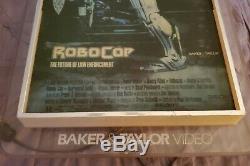 1987 ROBOCOP Vintage BAKER & TAYLOR MOVIE VIDEO STORE Light Up DISPLAY SIGN
