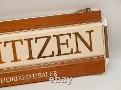 1990s Citizen Authorized Dealer Display Wrist Watch Hanging 19 x 7 2 Side Sign