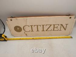 1990s Citizen Authorized Dealer Display Wrist Watch Hanging 19 x 7 2 Side Sign