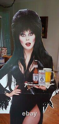 1991 ELVIRA & COORS BEER Life-Size CARDBOARD In-Store Display STANDEE w Orig BOX