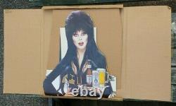 1991 ELVIRA & COORS BEER Life-Size CARDBOARD In-Store Display STANDEE w Orig BOX