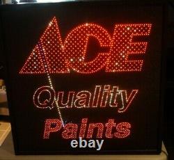 1994 ACE QUALITY PAINTS Fiber Optic Advertising Store Display MOTION Sign