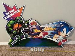 1994 Blockbuster Video World Game Championships Store Display Sign 3x4 RARE