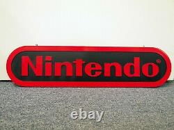 2.5 ft Official Nintendo Logo Hanging Store Display Sign Promo Very Rare