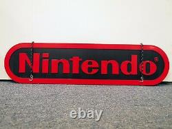 2.5 ft Official Nintendo Logo Hanging Store Display Sign Promo Very Rare