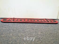 2.5 ft Official Nintendo Logo Hanging Store Display Sign Promo Very Rare